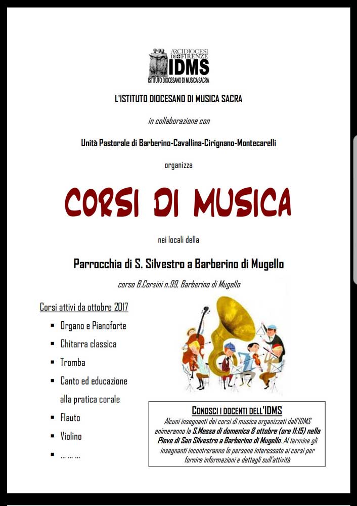 Corsi di musica a Barberino di Mugello