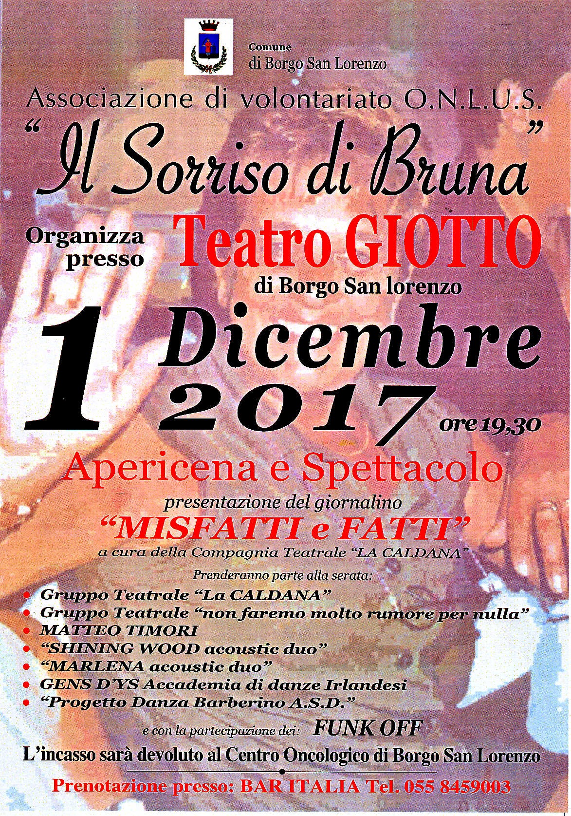 Misfatti & Fatti. Il Sorriso di Bruna diventa un giornale goliardico. Da non perdere, al Giotto