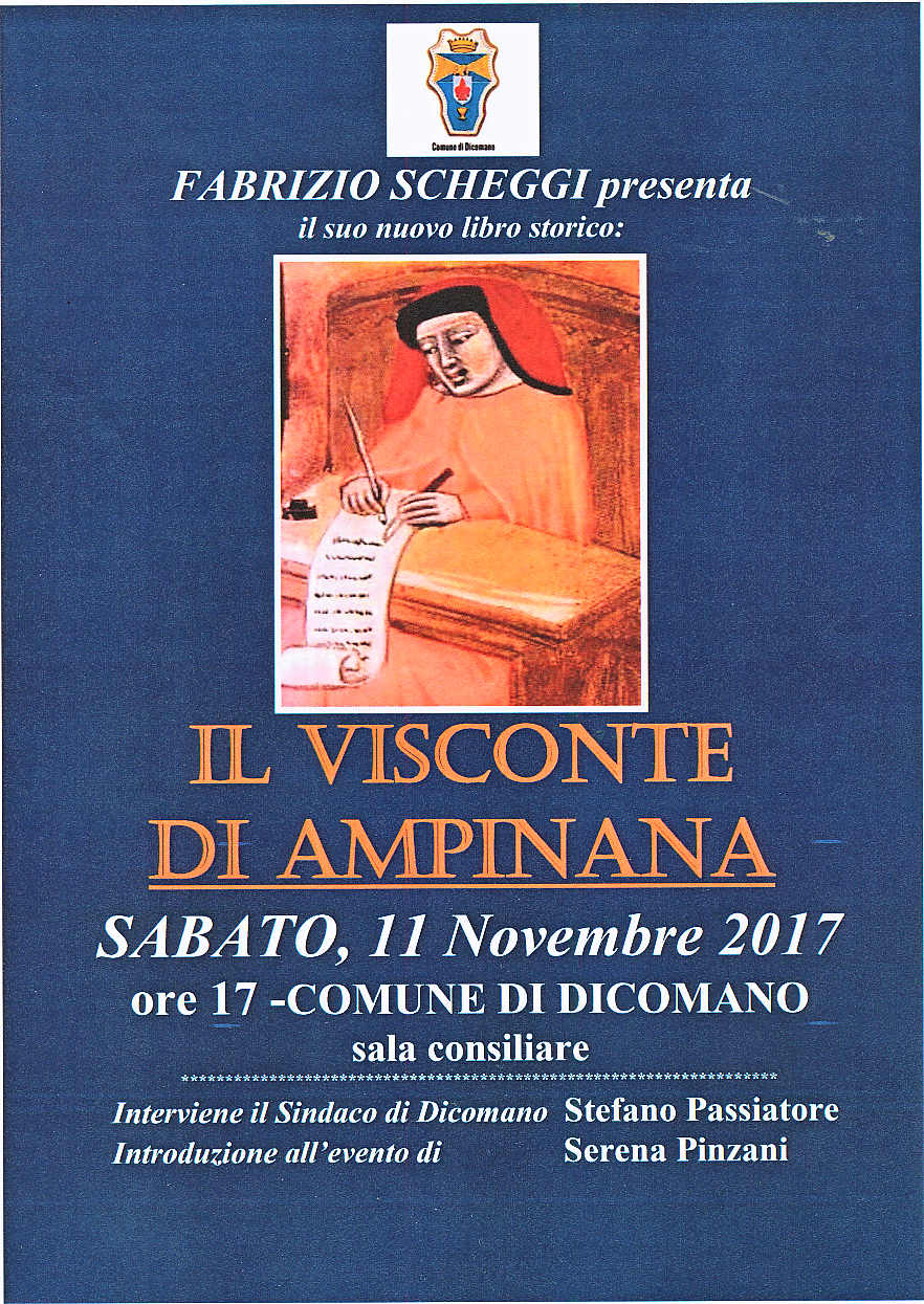 Un nuovo libro di Scheggi. Il Visconte di Ampinana