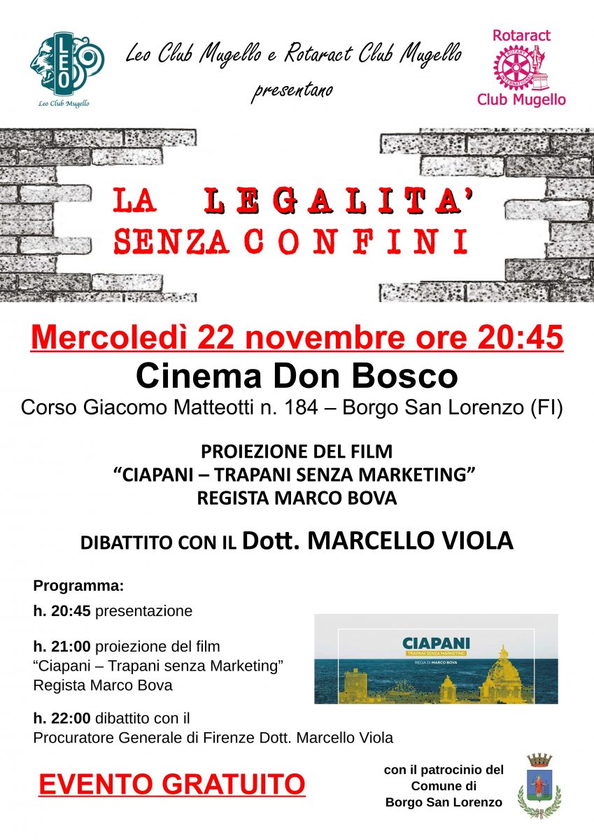 La legalità senza confini. Un evento del Leo Club Mugello