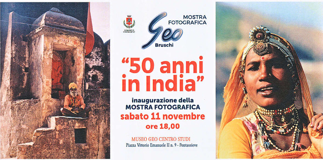 50 anni in india. Mostra fotografica a Pontassieve