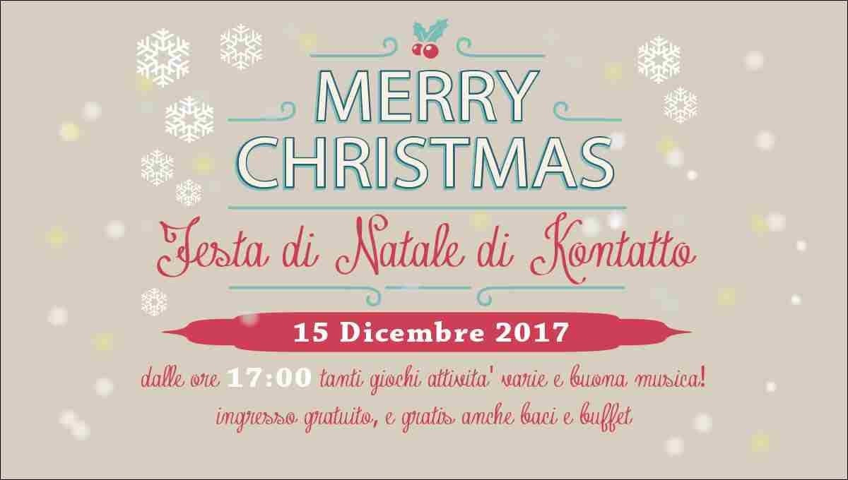 Venerdì 15 la festa di Natale del progetto Kontatto, alle 17