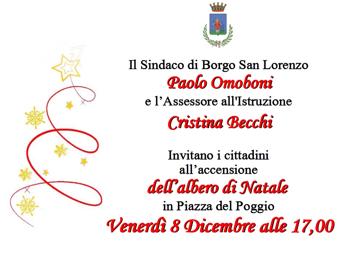 L’accensione dell'Albero di Natale in Piazza del Poggio