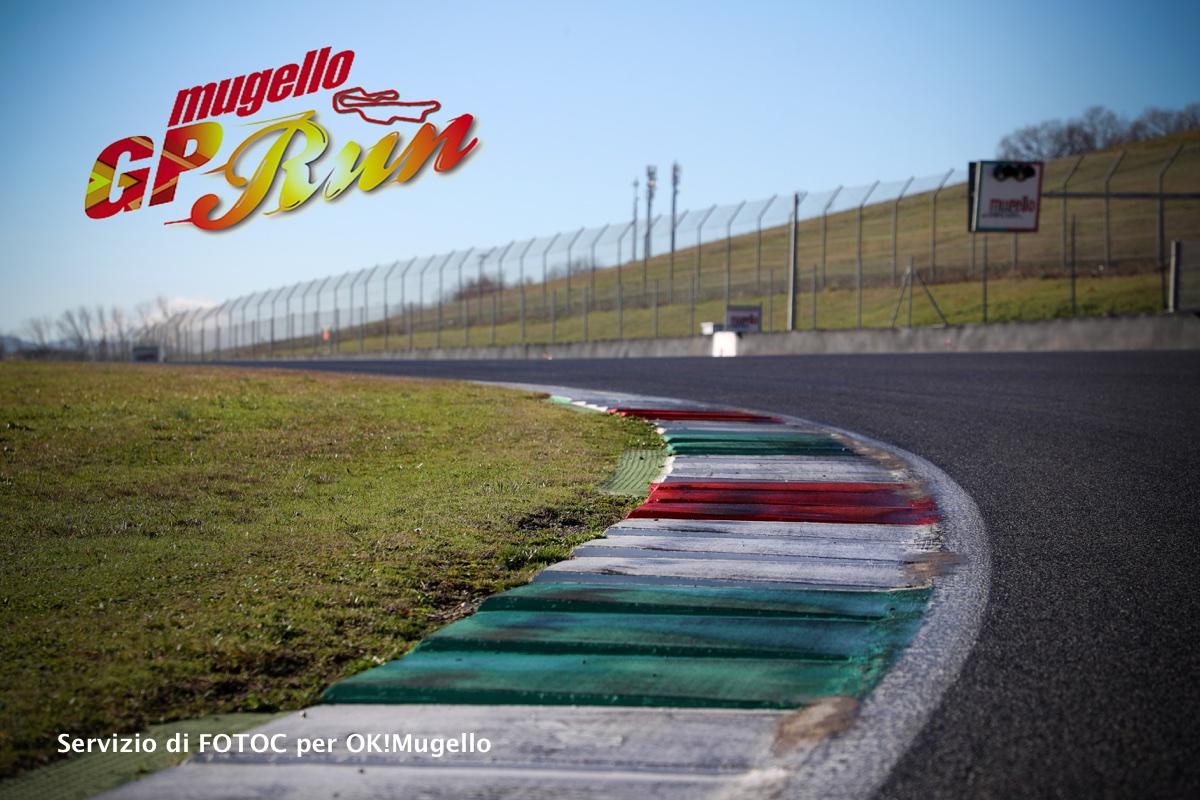 Luca Guidalotti alla GP RUN con i colori di OK!Mugello. Foto