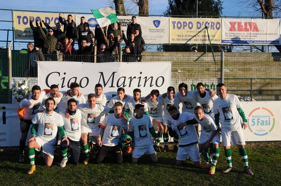 'Ciao Marino'. Dai ragazzi della Fortis striscione e magliette in suo ricordo