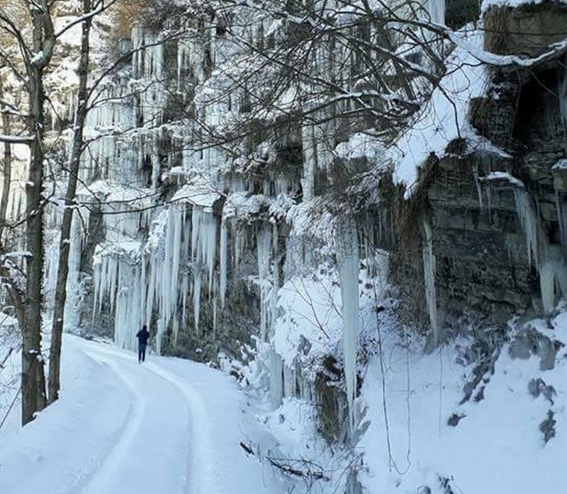 Il regno di ghiaccio è sul Santerno. Foto del giorno