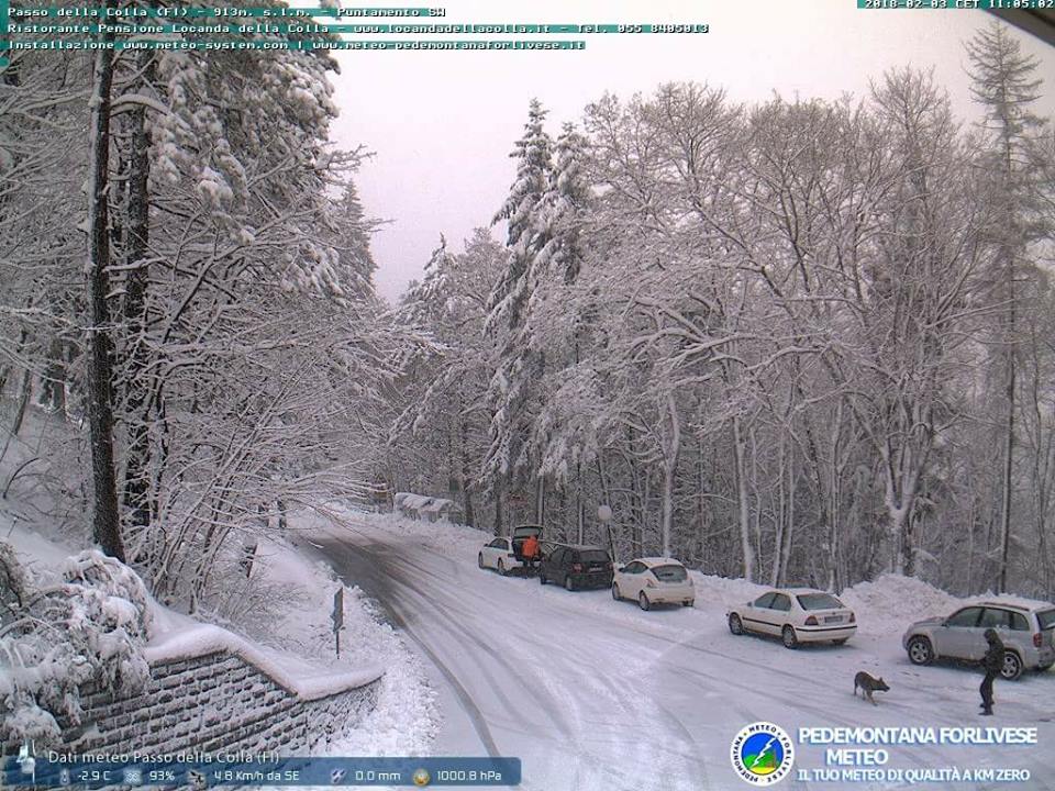 Aggiornamento meteo. Lunedì è stata neve sui passi e pioggia nel fondovalle