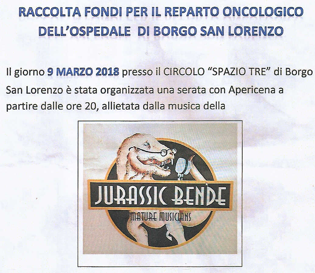 Avo. Venerdì serata per il reparto oncologico, allo 'Spazio Tre'