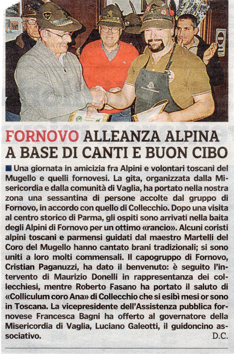 Vagliesi in gita articolo