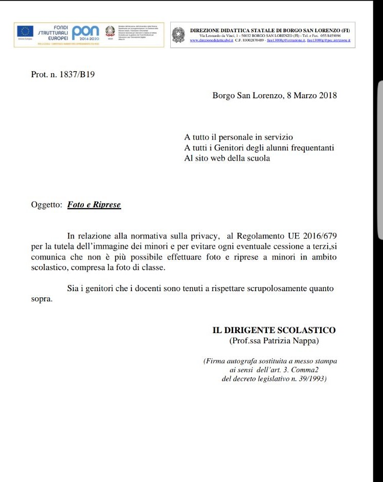 Borgo. Addio alla foto di classe? Alle scuole di Borgo circolare inquietante