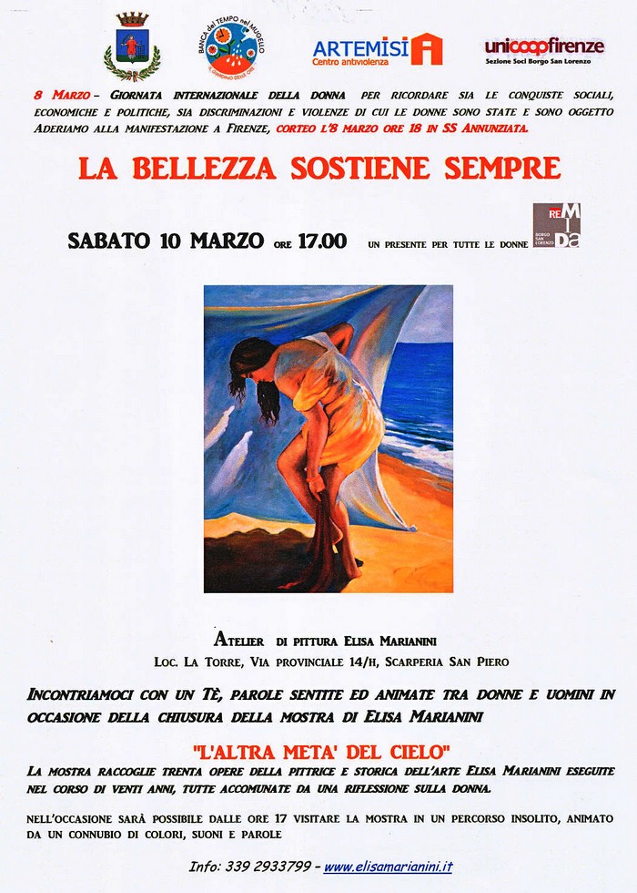 'L'altra metà del cielo'. Visite guidate alla mostra di Marianini, per l'8 marzo e oltre