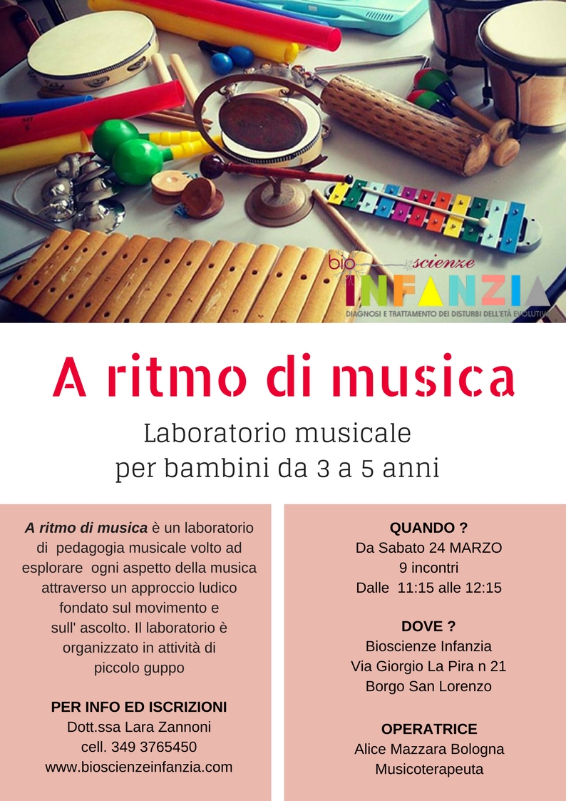 Bioscienze Infanzia. A Ritmo di Musica dal 24 marzo