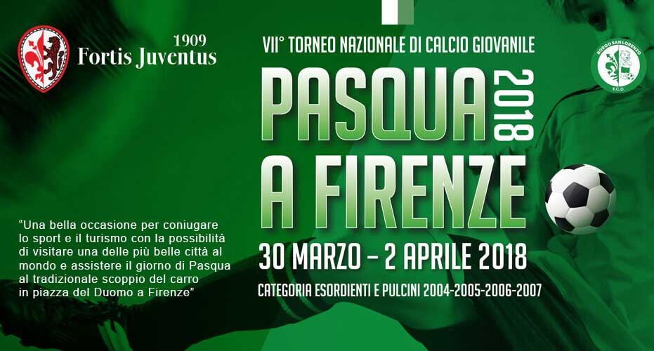 7° Trofeo di calcio giovanile “Pasqua a Firenze”