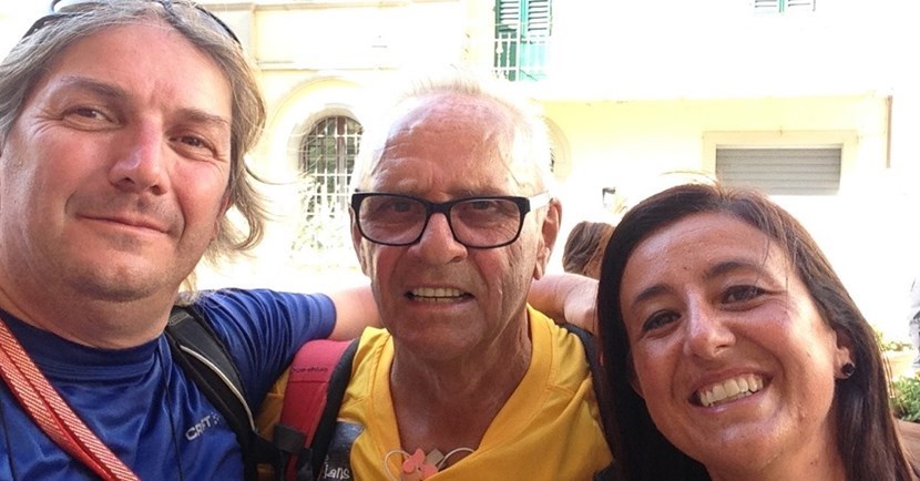 Alessandro Belliere: 'La mia grande sfida 2018':  85 anni e 4.245 km  a piedi