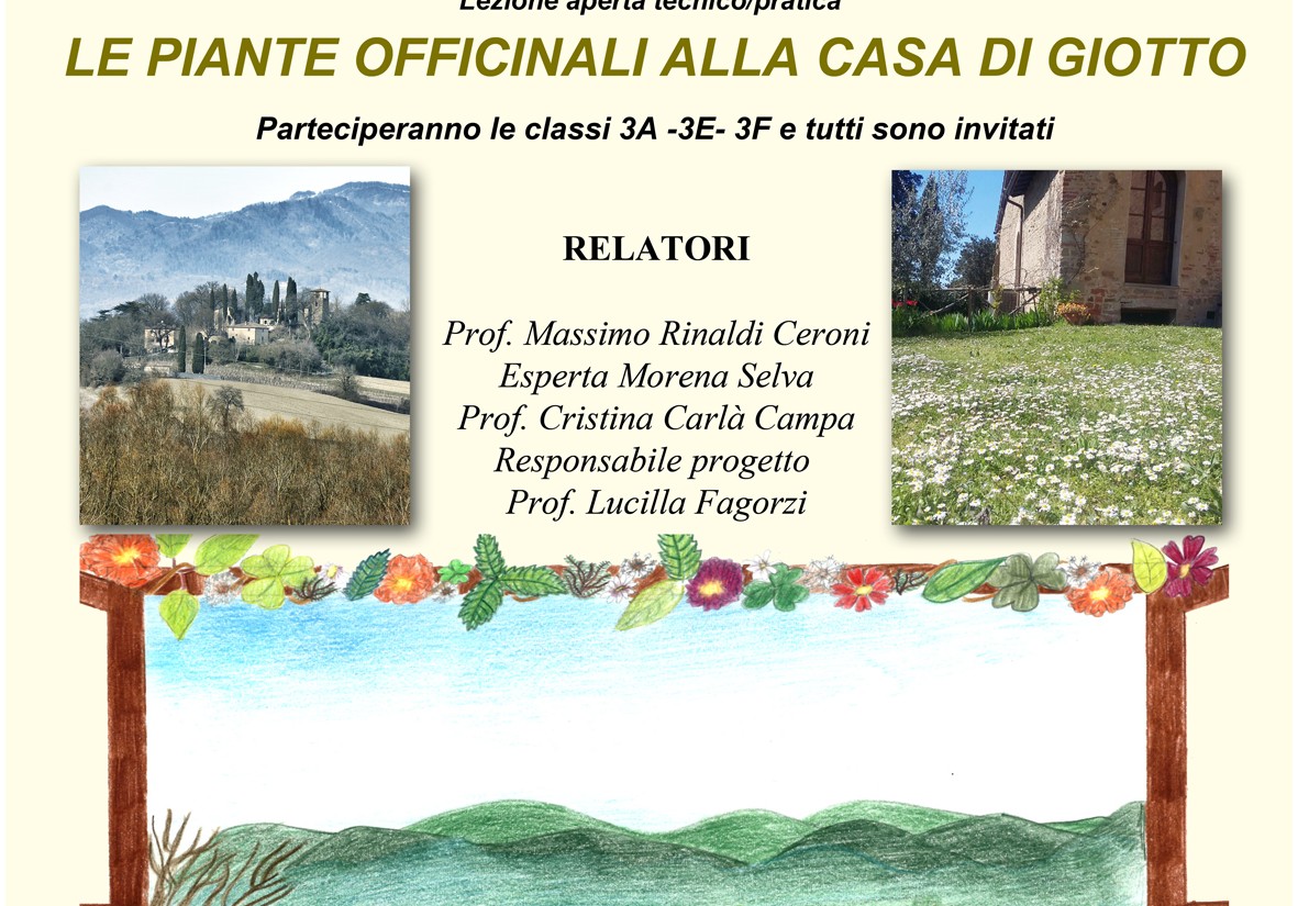Piante officinali alla Casa di Giotto. Oggi lezione teorico-pratica