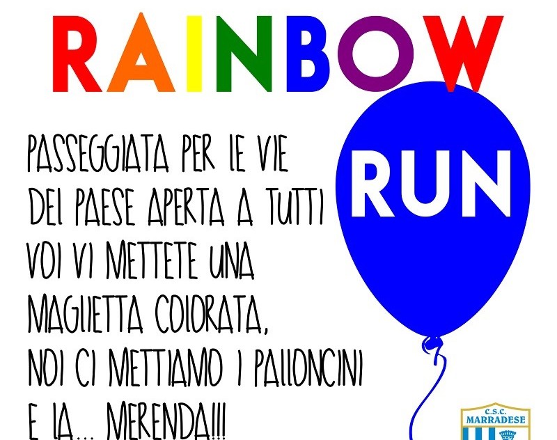 'Rainbow Run' a Marradi. Giochi e laboratori per la Settimana dell'Educazione
