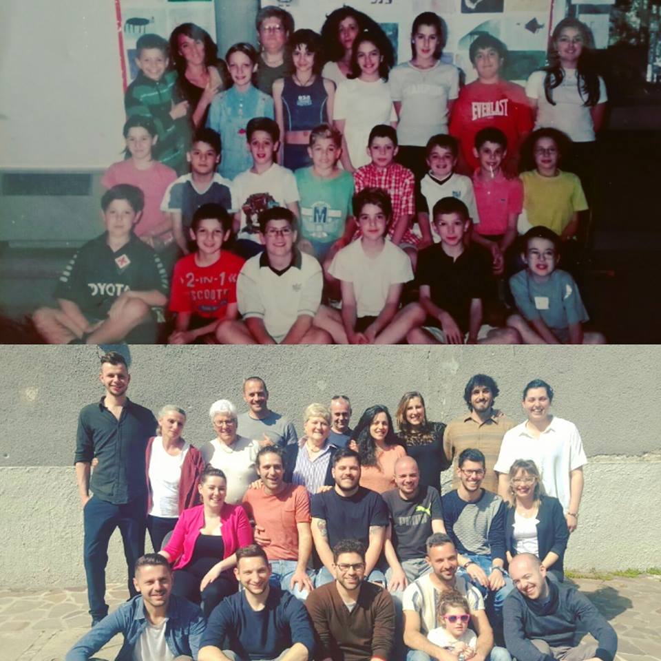 #fotodiclasse prima e dopo: la quinta di Ronta (2000). Come erano e come sono