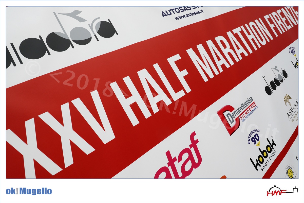 Guidalotti con i colori di OK!Mugello alla Florence Half Marathon 2018