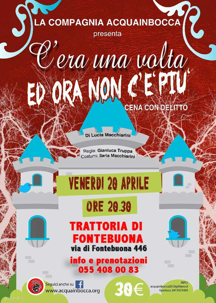 Alla Trattoria di Fontebuona Cena con Delitto con la Compagnia Acquainbocca