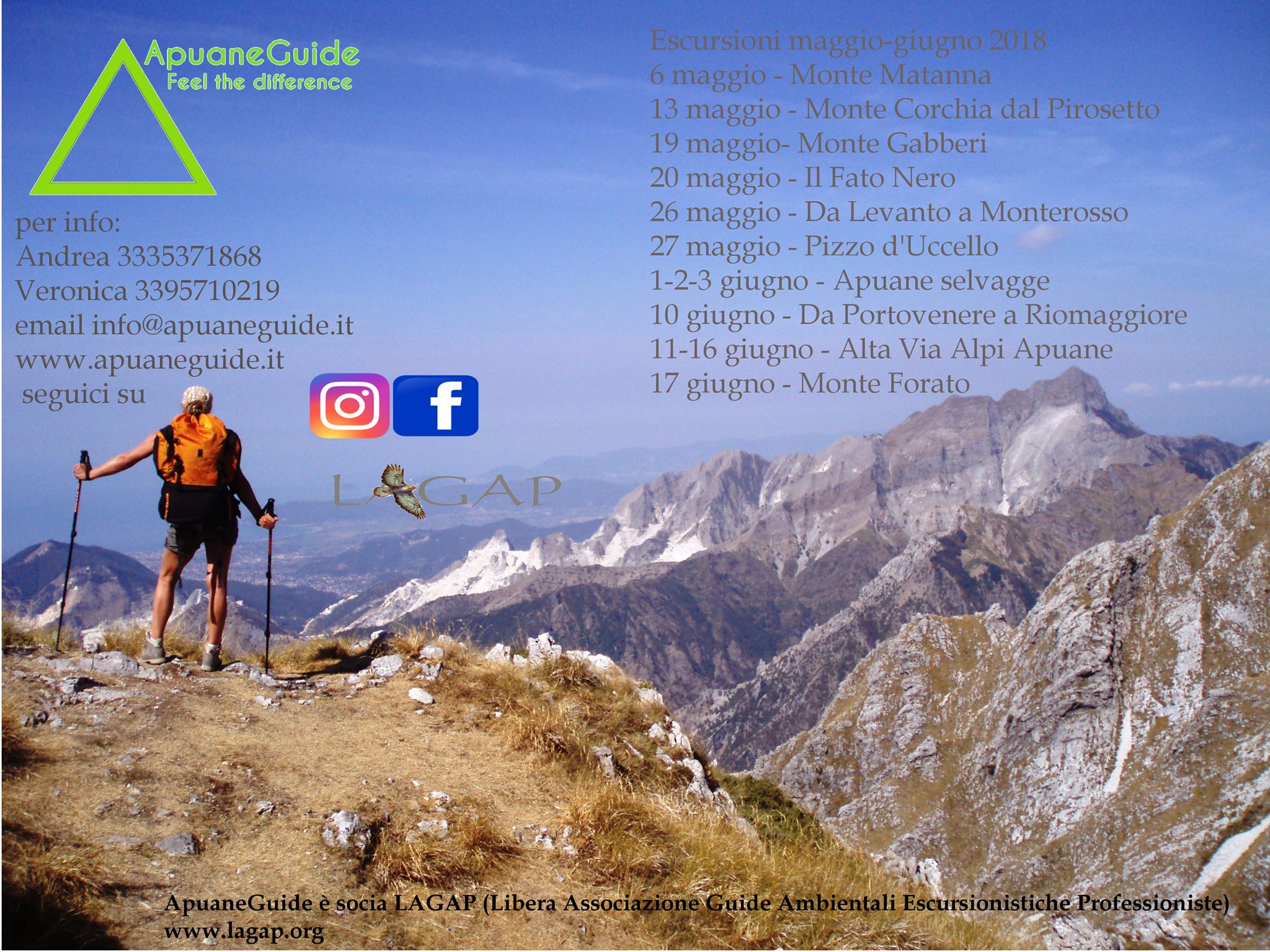 Escursioni sulle Apuane per Maggio e Giugno con OK!mugello e Apuaneguide