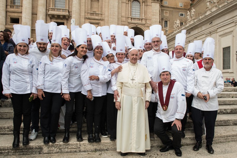 Anche un mugellano tra i cuochi ricevuti da Papa Francesco