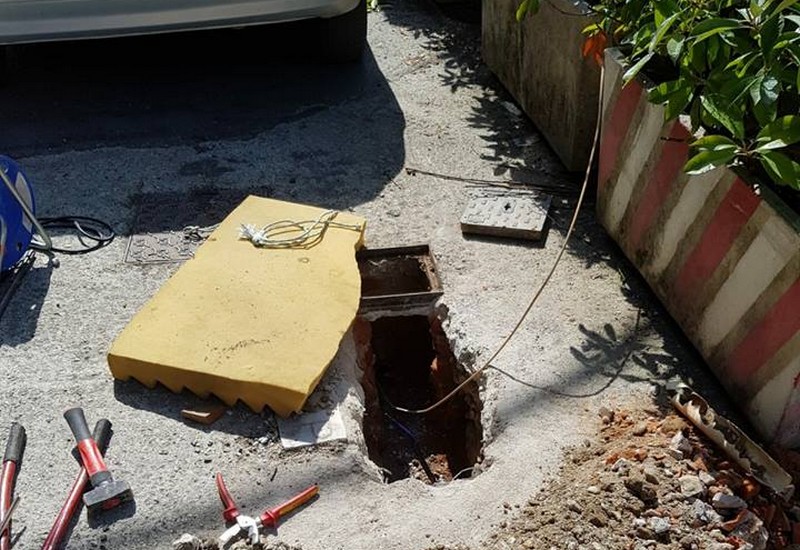 Illuminazione pubblica. Intervento in Via del Pozzino per il guasto in centro