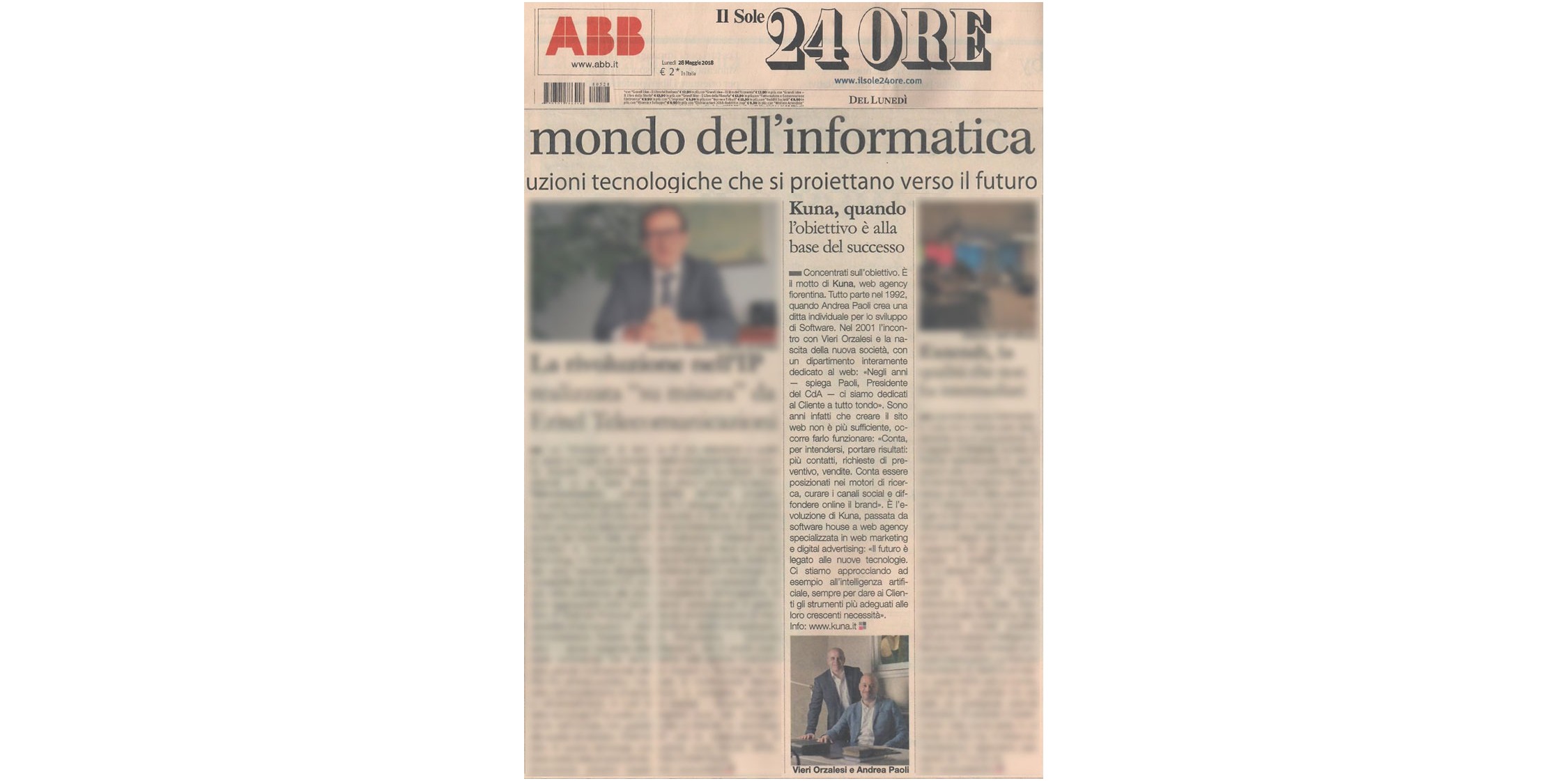 Il Mugello che lavora. La Kuna, azienda di Borgo, su Il Sole 24 Ore