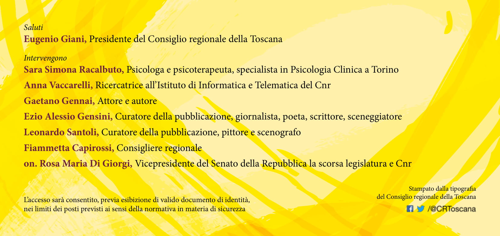 Il libro Pugni chiusi di Gensini&,Santoli lunedi 25 giugno h 11 verrà presentato in Regione Toscana