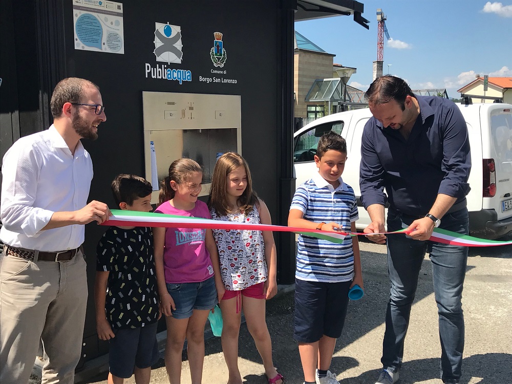 Luco, inaugurato il fontanello Publiacqua: è il 96esimo