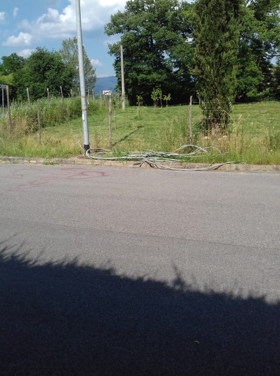 Balck-out elettrico e telefonico a Sagginale