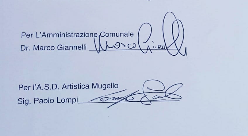Finalmente, la palestra. L'Artistica Mugello entra 'nel pallone', c'è la firma