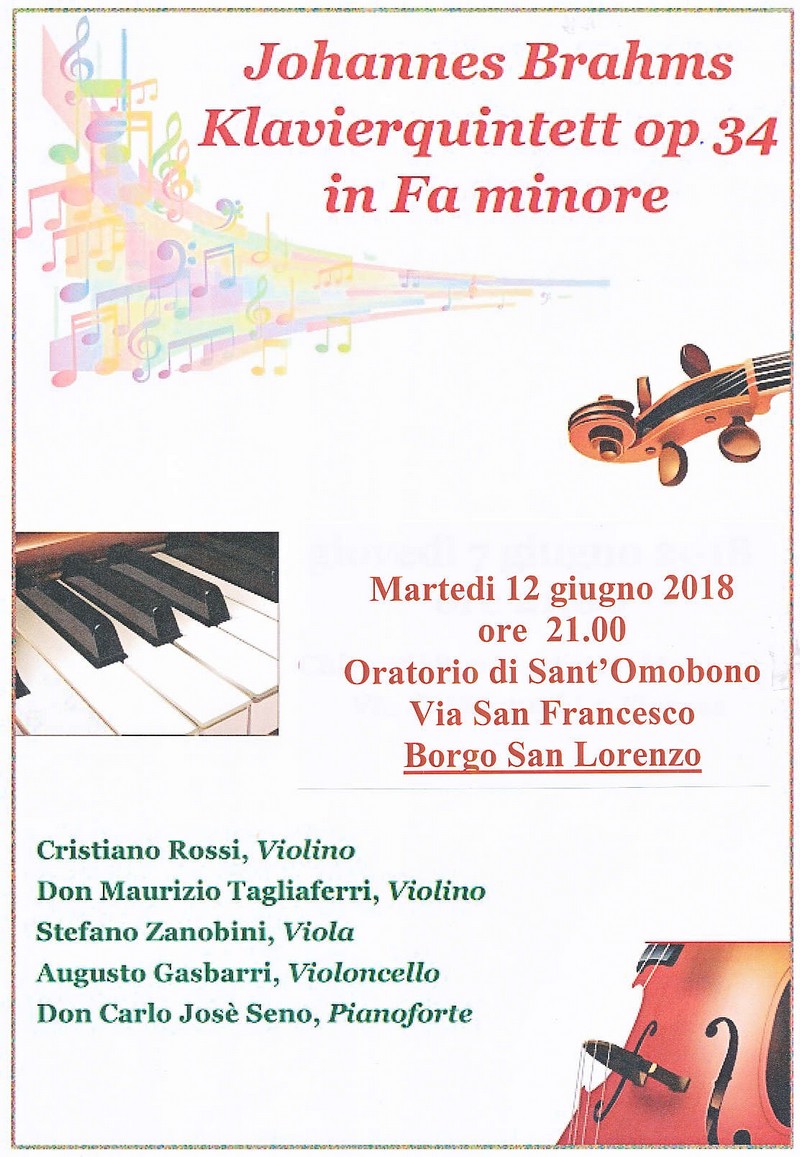Martedì concerto in Sant'Omobono. C'è anche don Maurizio Tagliaferri