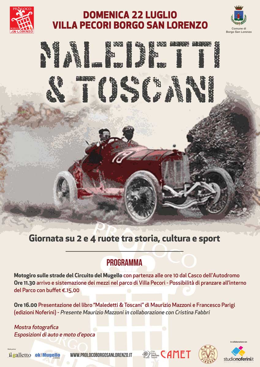 Maledetti & Toscani A Villa Pecori storia e cultura su 2 e 4 ruote