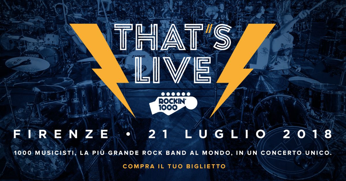 Rockin 1000: La storia del Rock passa da Firenze. Nella band due mugellani