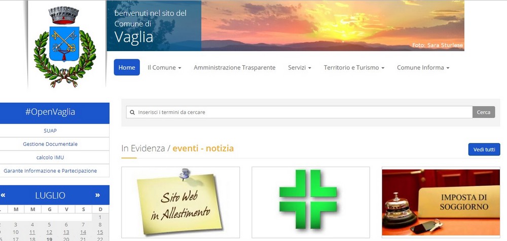 Online il nuovo sito internet del Comune di Vaglia