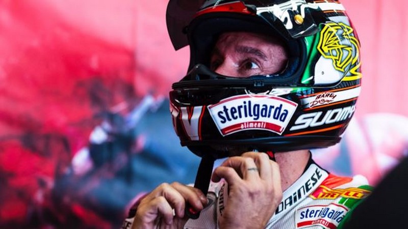 Max Biaggi è tornato in pista, al Mugello