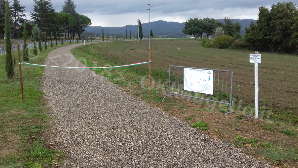 Inaugurato a Galliano il primo tratto della ciclopedonabile di Bilancino