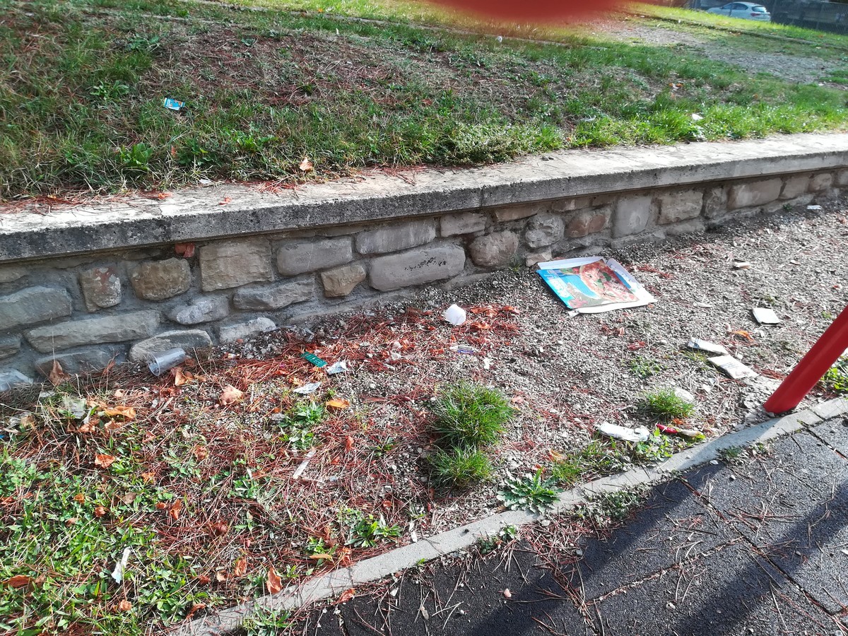 Ronta. I volontari puliscono la fontana (e dentro c'era di tutto...)