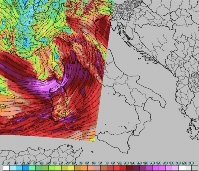 Meteo Mugello: Previste forti raffiche di vento fino a 100KM orari