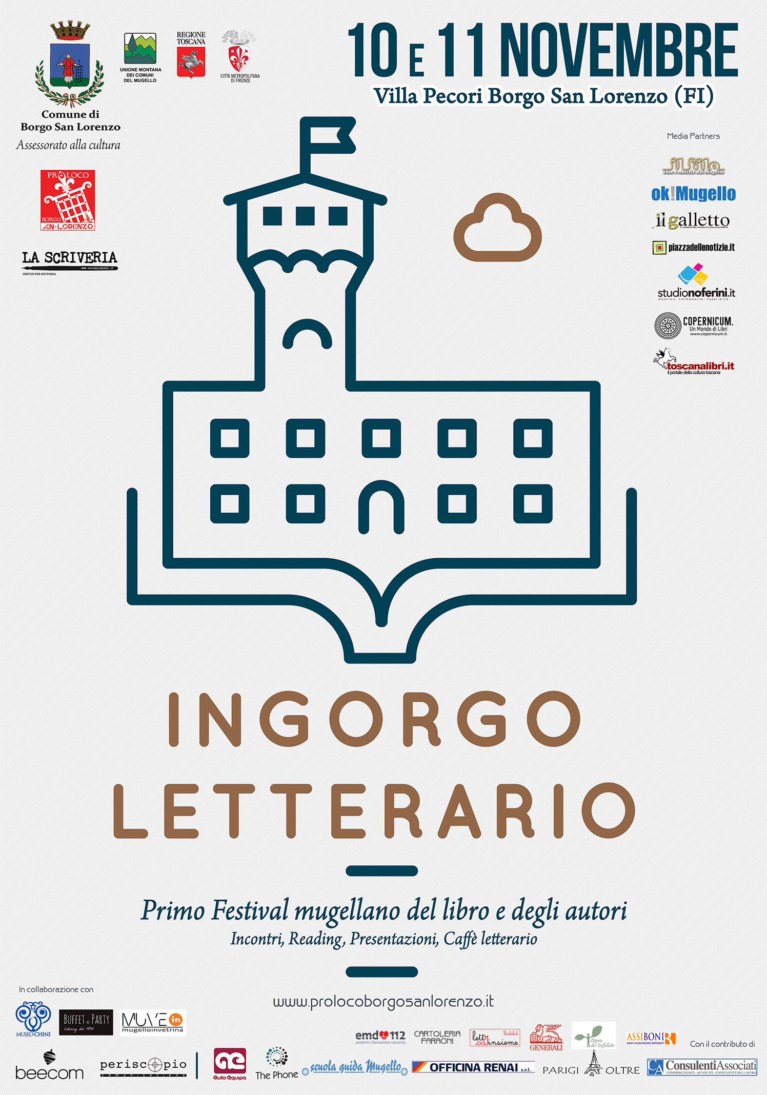 Ingorgo Letterario - Tutto pronto a Villa Pecori per il primo Festival mugellano del libro
