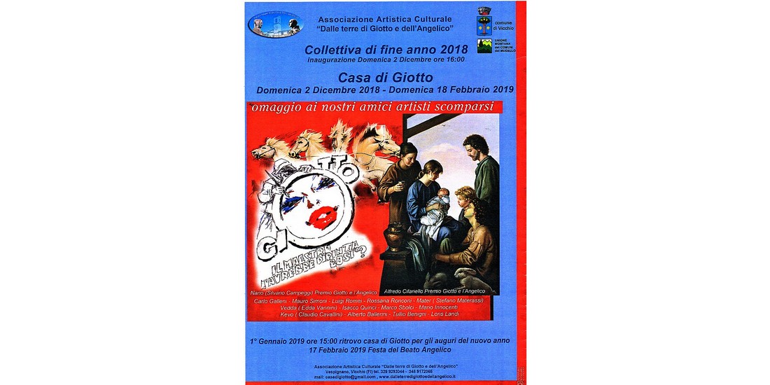 Casa di Giotto. La mostra di fine anno è dedicata agli artisti scomparsi
