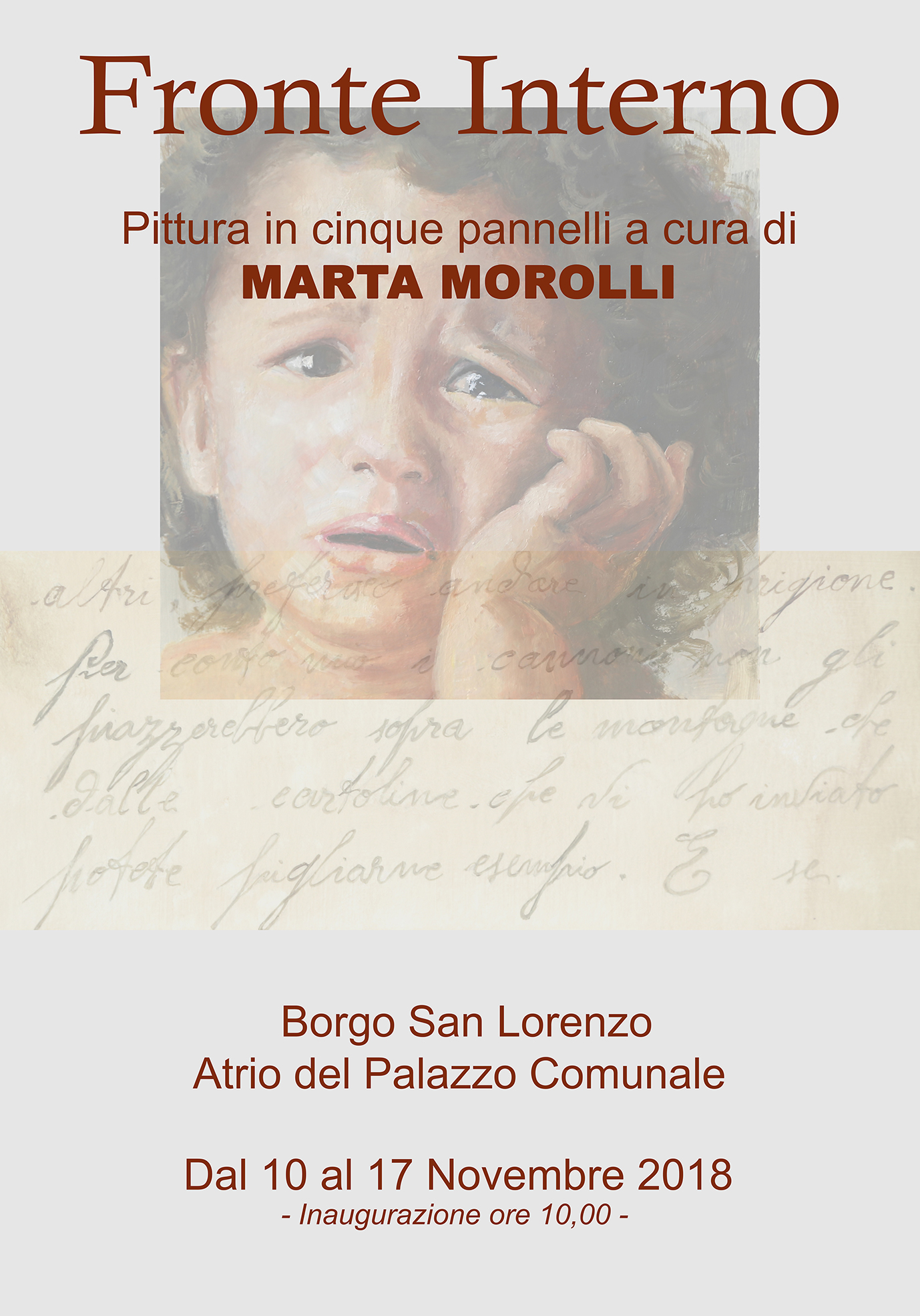 Fronte Interno. La mostra di Marta Morolli nel Palazzo Comunale di Borgo