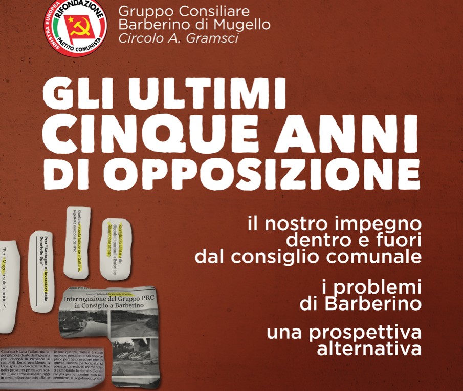 Barberino. Rifondazione lancia la corsa al Comune. Venerdì incontro pubblico