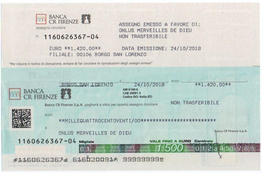 Super cena per il Benin. Dal Mugello oltre 1400 euro