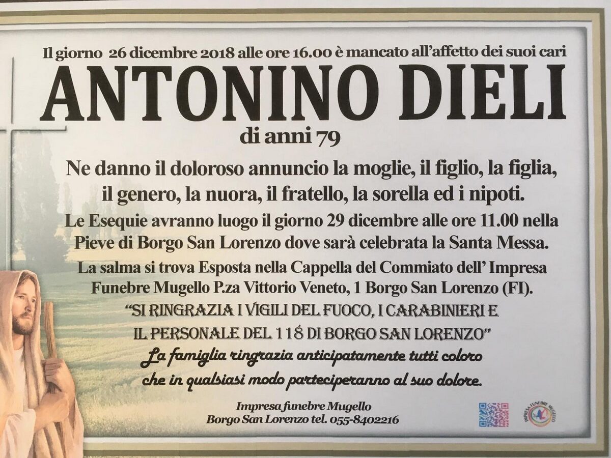 antonino dieli funerali