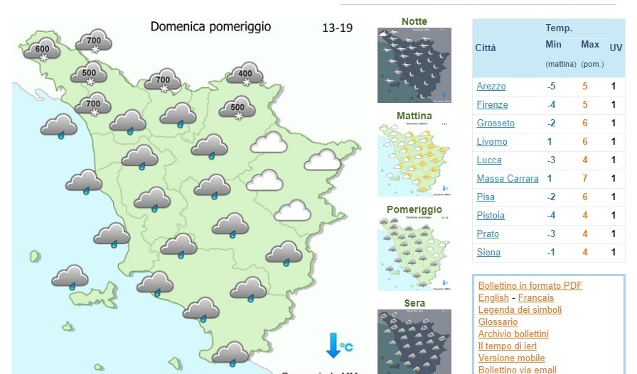 Meteo. Domani pomeriggio (domenica) codice giallo per neve e ghiaccio. Previsioni