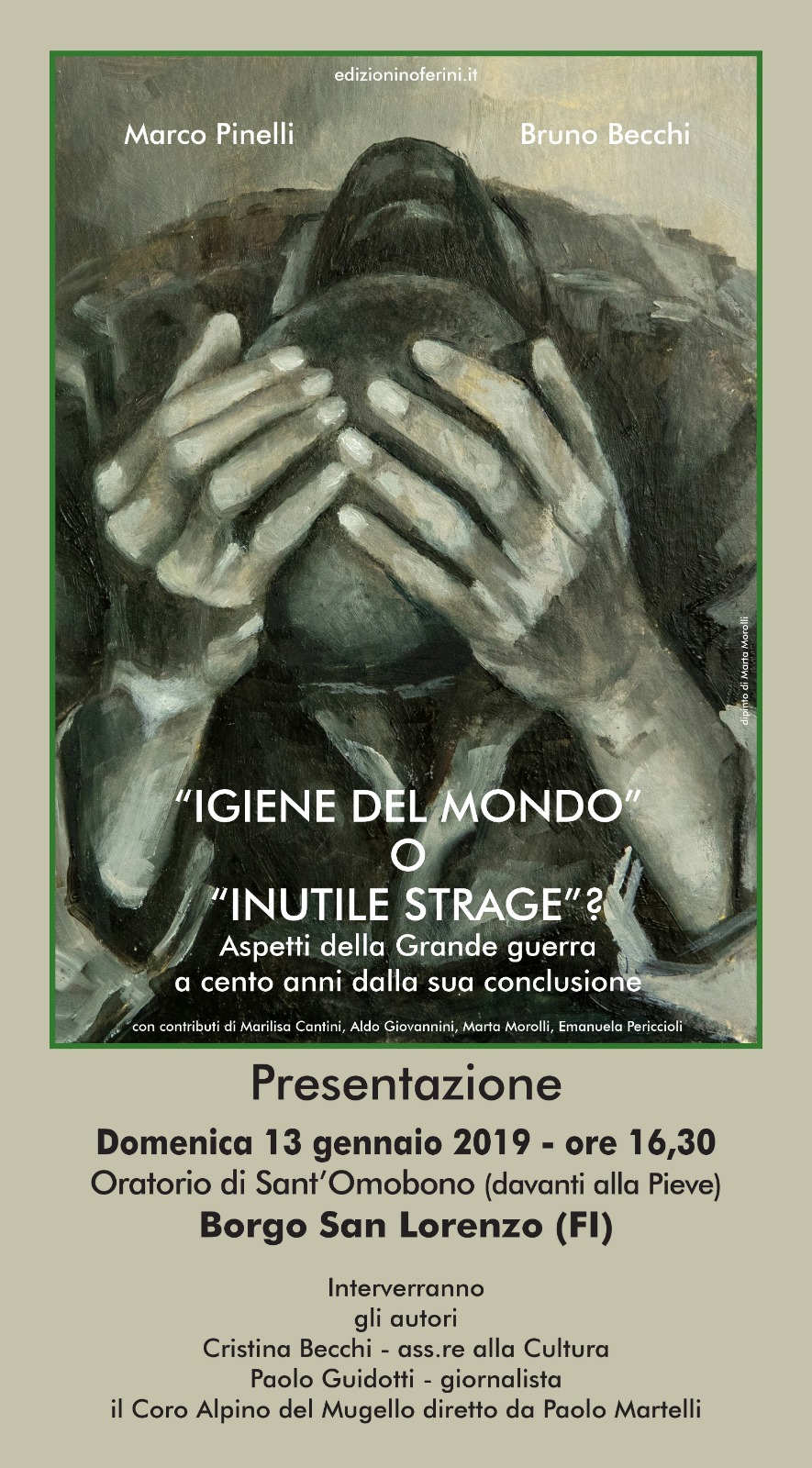 Saggio sulla Grande Guerra presentato in Sant'Omobono