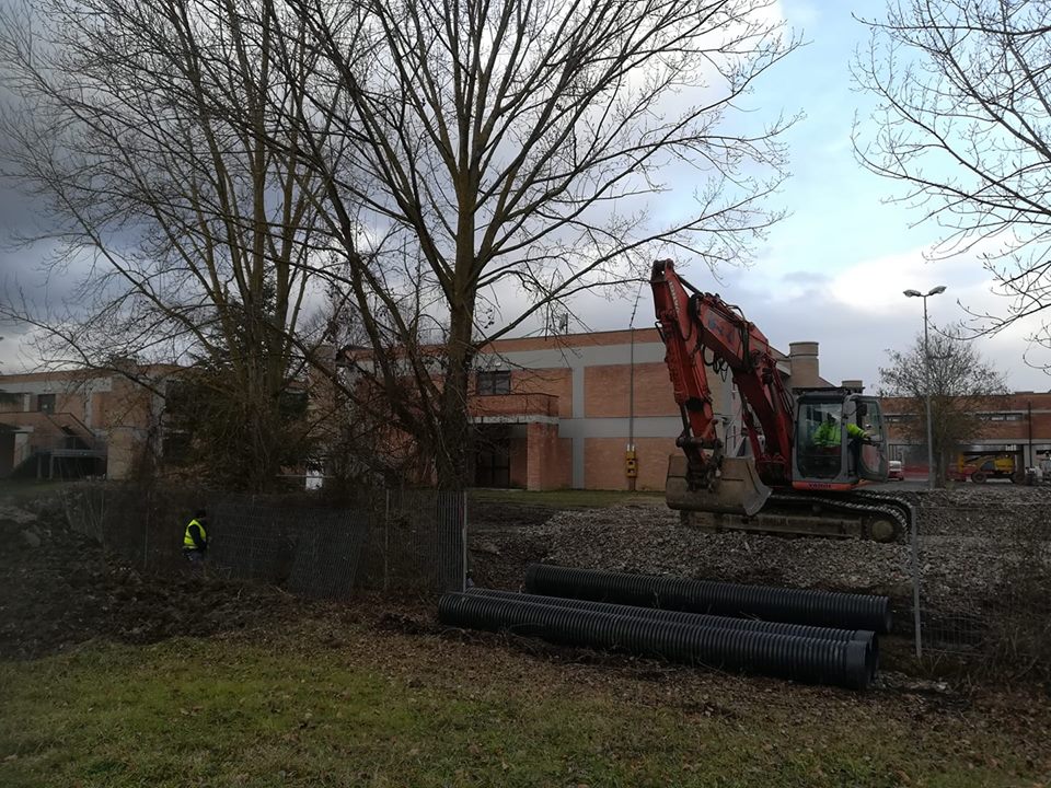 Chino Chini. Lavori (già) iniziati per la nuova sede. Foto del Giorno