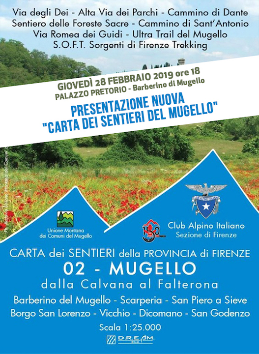 Presentazione della nuova Carta dei Sentieri del Mugello, a cura del Cai