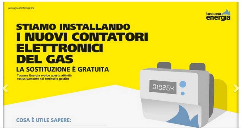 Sostituzione dei contatori del gas a Borgo e Barberino. Info